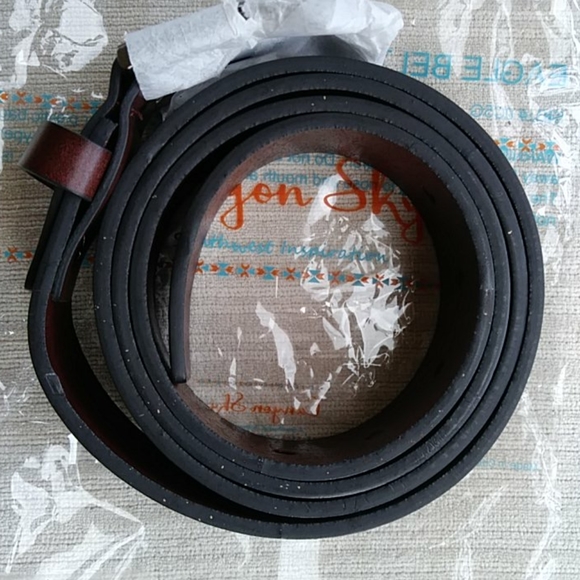 Canyon Sky Eagle Leather Honeycomb Print Belt - Picture 16 of 16